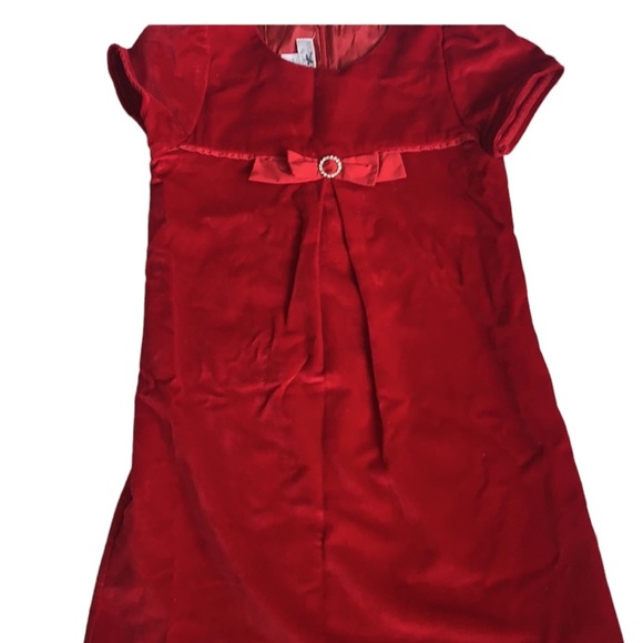 Berg drof good man kids red velvet dress size 8 - Picture 2 of 8